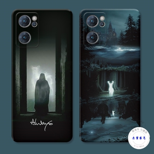 适用于斯内普神鹿9oppo Reno7手机壳8 6pro+5哈利波特4se个性3k软2z防摔套