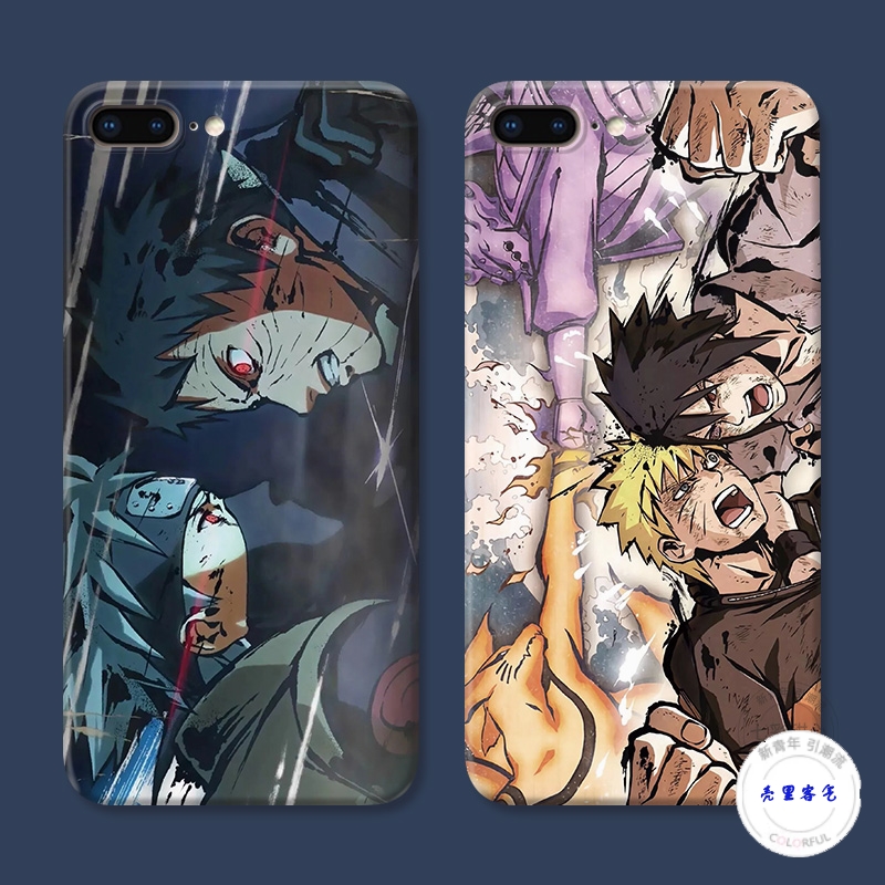 适用于鸣人佐助7iPhone8plus苹果Xr手机壳6s3动漫xsmax火影忍者5se2防摔套