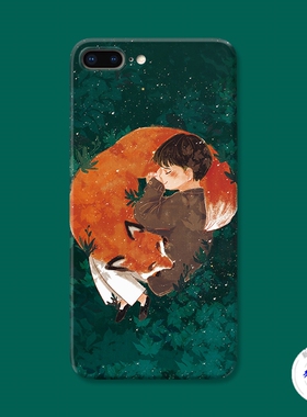 适用于11小狐狸男孩13iPhone12苹果7plus手机壳6s8可爱14promax se2防摔套