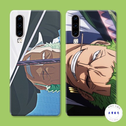 适用于海贼王索隆华为p60手机壳p40p30p20pro潮牌男p10p9plus日系动漫全包+硅胶防摔套