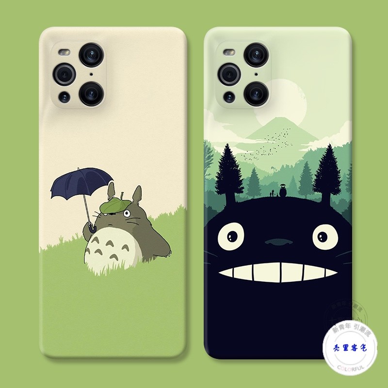 适用于可爱龙猫oppo findx3手机壳x5 x2pro卡通k