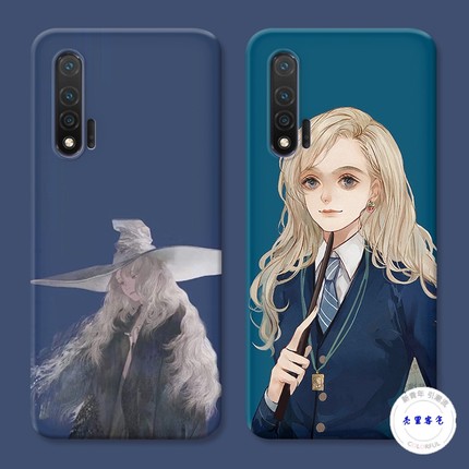 适用于可爱卢娜于华为nova6手机壳5pro哈利波特3i4e2s女款z防摔se软防摔套