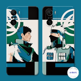 适用于火影忍者小米红米k60手机壳k50电竞版k40pro+k30s至尊版20宇智波带土10x日系9a动漫8男款防摔套