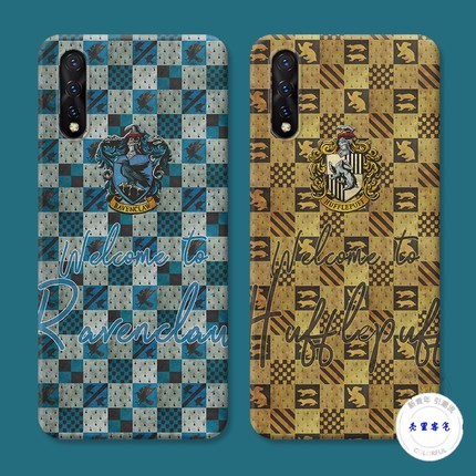 适用于棋盘格子于vivo z5手机壳z1/z3/v11i拉文克劳x青春版哈利波特防摔套