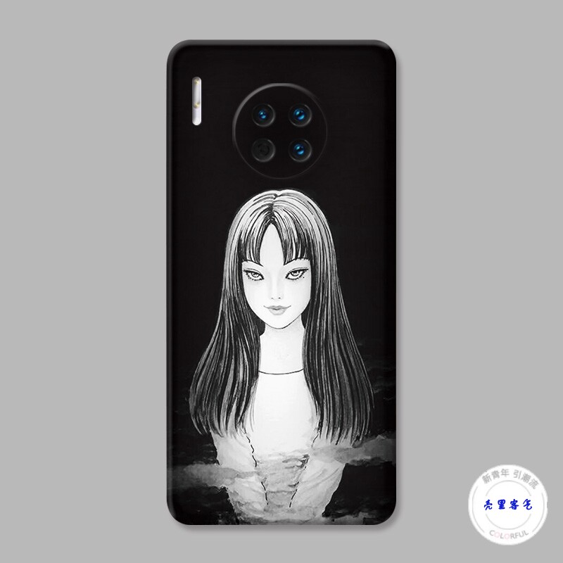 适用于川上富江华为mate30手机壳40pro+50伊藤润二20x个性10e9女款8防摔套