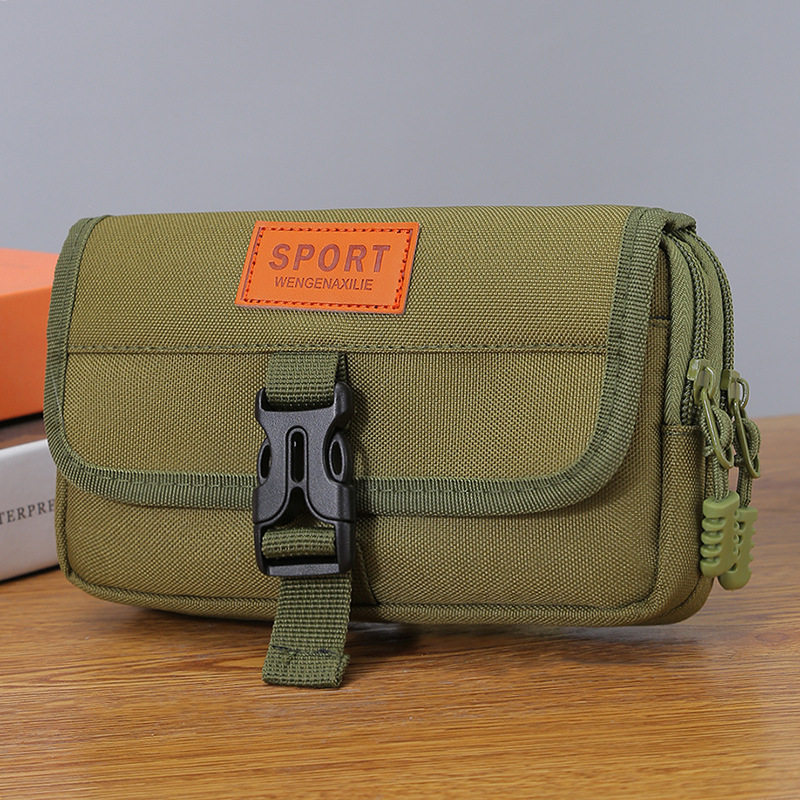 手机腰包腰兜小布袋中老年人手机的壳收纳包拉链包装下两个钥匙袋