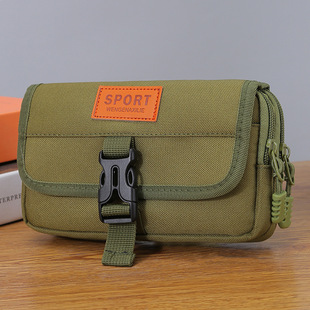 手机腰包腰兜小布袋中老年人手机的壳收纳包拉链包装下两个钥匙袋