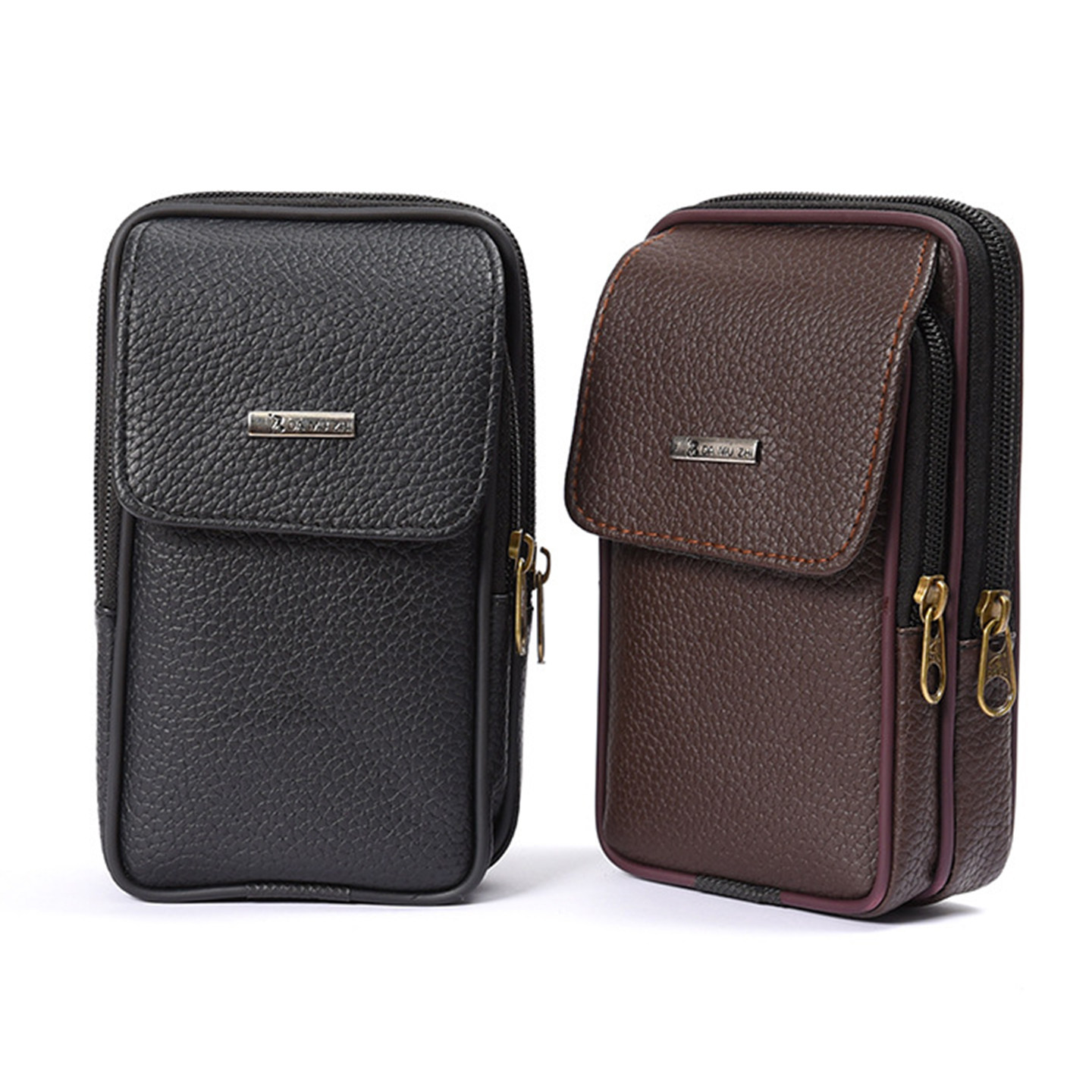 竖款男皮带手机腰包运动休闲户外防水通用多功能男士手机包男款