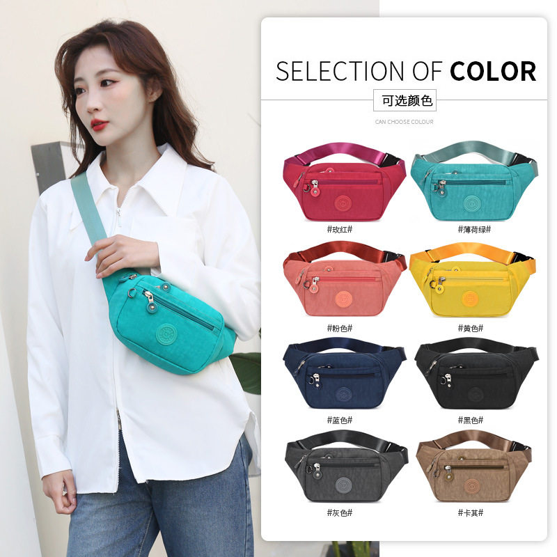 斜挎运动贴身装手机腰包女款工地干活时尚防水耐磨大号男款多功能