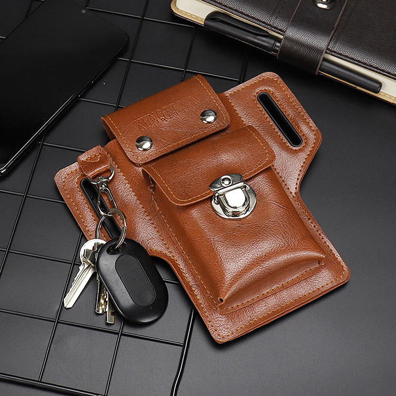 新款男士手机腰包防尘工地大容量腰间结实耐用多功能挂腰户外干活