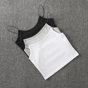 性感针织吊带背心女百搭修身短款外穿打底无袖小背心韩版棉裹胸