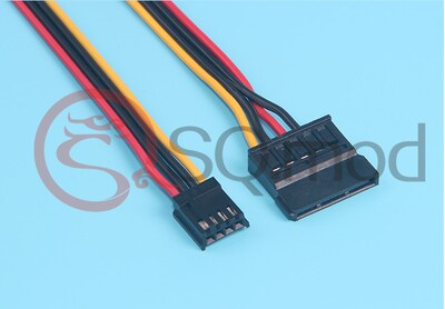 SATA 15Pin母转小4PIN母 软驱/FLOPPY转SATA电源线ITX sata电源线