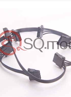 IDE电源线 一分五 18AWG 电源IDE扩展线 黑色排线