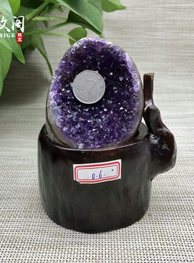 乌拉圭天然紫晶簇摆件紫水晶洞