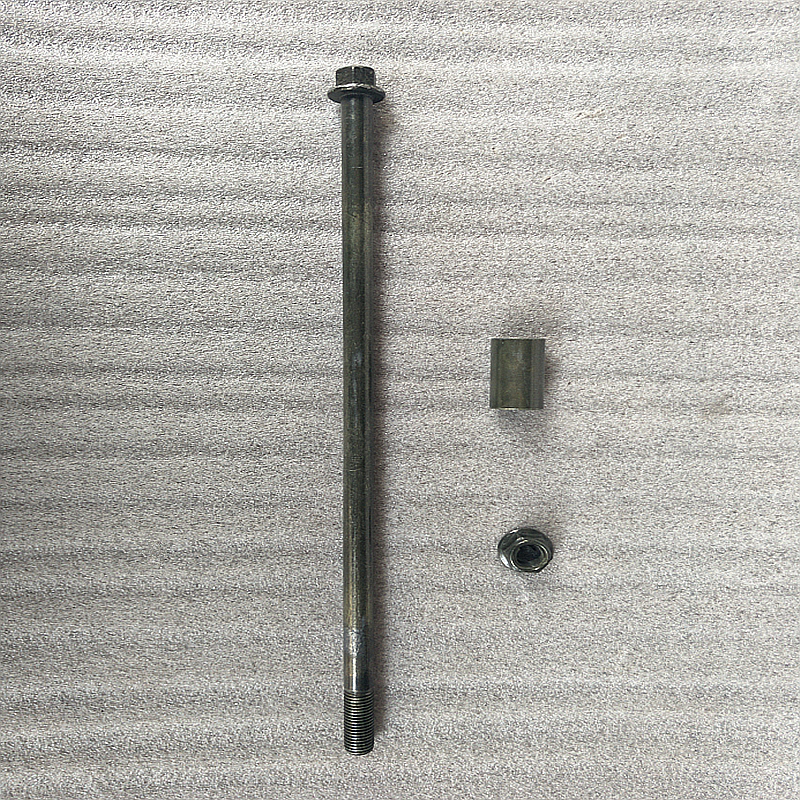 踏板摩托车助力车电动车gy6150cc路虎bws 鸭子山猫前轮轴前轴10mm