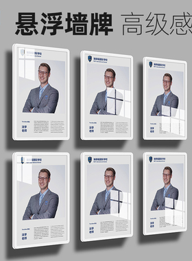 教师简介员工风采展示墙介绍形象墙贴团队荣誉墙企业文化墙照片墙