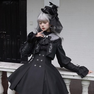 【定金】Alice girl原创新款 Lolita 暗夜执事 哥特风托胸背带裙