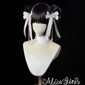 尾款 花朵水滴珠链 Alice Lolita蝶语 蝴蝶结边夹 girl原创款