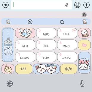 chiikawa吉伊卡哇 ios苹果安卓百度输入法皮肤键盘美化带音效