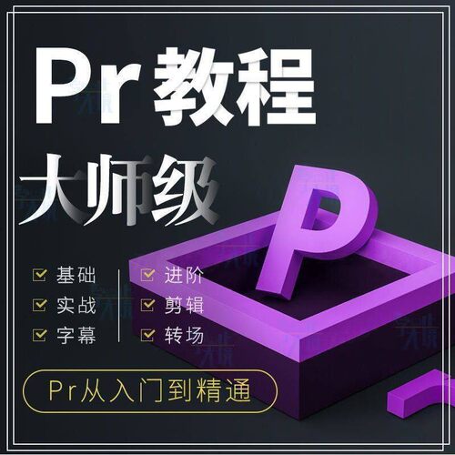 PR教程零基础入门学习premiere pro教学视频剪辑软件课程练习素材