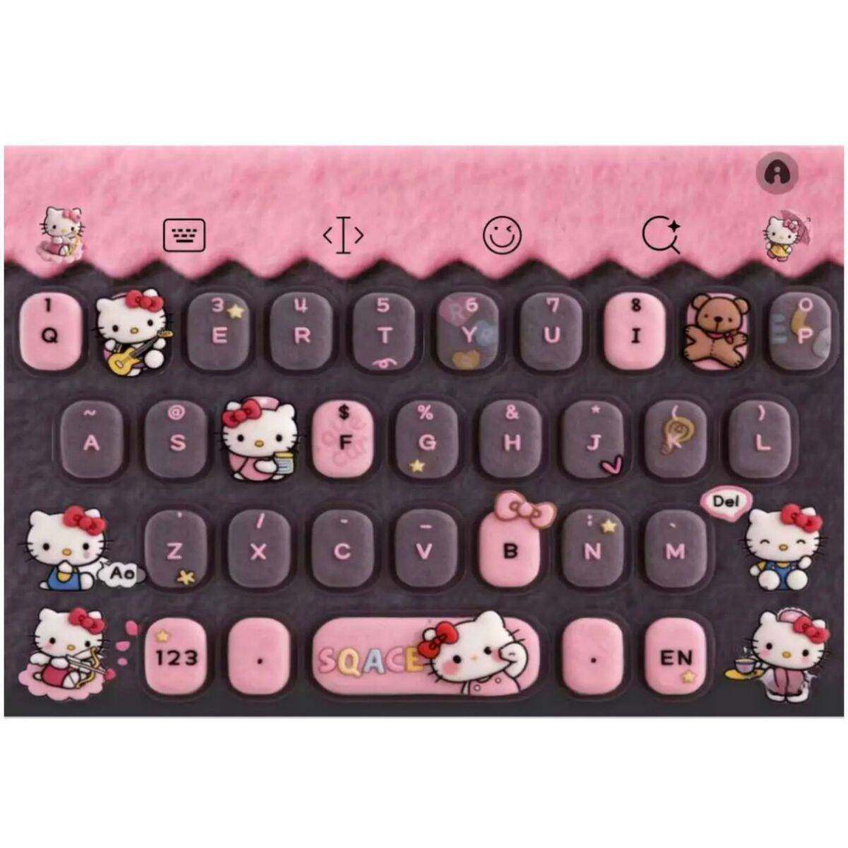 百度输入法键盘皮肤水闲毛毡HelloKitty安卓ios苹果各一套