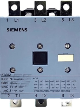 原装正品 西门子 交流接触器 3TS52 22-OXM0 N2 220V 210A