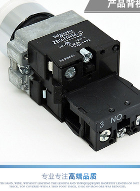 正品 施耐德 白色 带灯按钮开关XB2BW31B1C 24V XB2-BW31M1C 220V