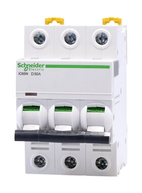 原装正品 施耐德 断路器 IC65N 3P D型 D50A A9F19350 空气开关