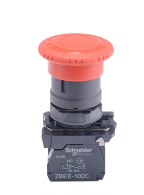 原装正品 施耐德 红色蘑菇头急停按钮 XB5AS544C 急停开关