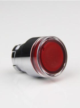 施耐德开关按钮 LED红色带灯按钮头(平头) 22MM金属ZB2-BW34C