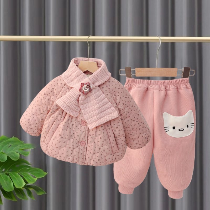 女童冬季棉衣套装加绒加厚儿童保暖童装婴儿分体1一3岁女宝宝衣服,童装/婴儿装/亲子装,套装,淘宝优惠券,粉丝福利购,淘宝优惠卷