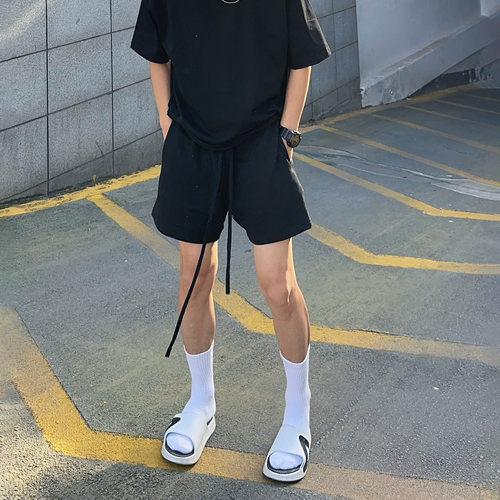 UNCLEBLUE短裤宽松美式休闲裤