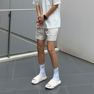 UNCLEBLUE春夏425G重磅纯色基础款 男 短裤 街头宽松潮牌五分裤