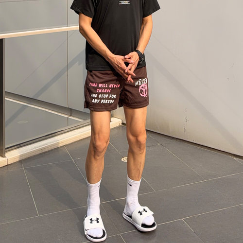 UBCG网眼美式宽松四分短裤男