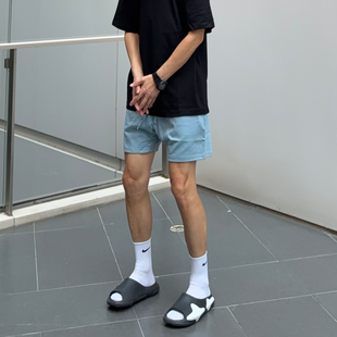UNCLEBLUE春夏425G重磅纯色基础款 男 短裤 街头宽松潮牌五分裤