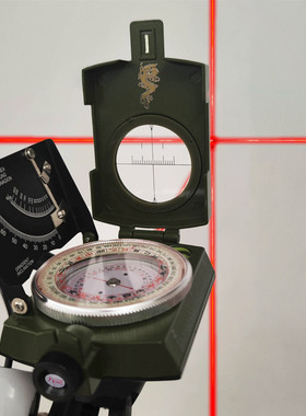 坡度红色激光罗盘定位二十四山寻龙全自动高精度小指南针地质专业