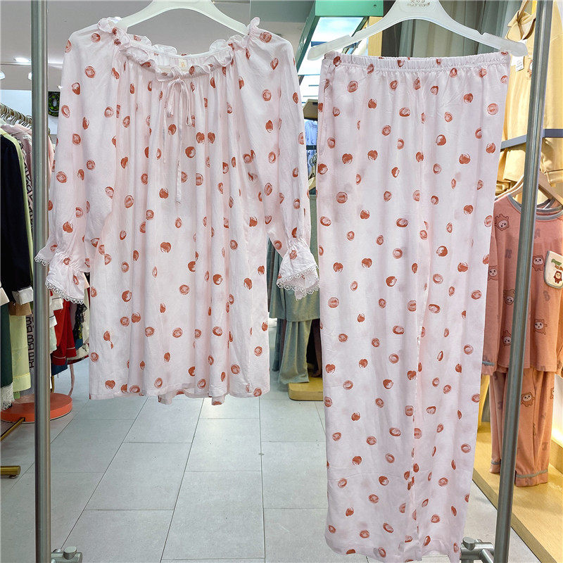 美梦女士梭织棉薄款家居服图片