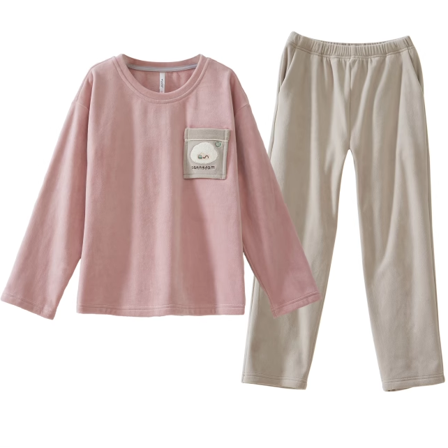 安之伴女孩双面海岛绒家居服