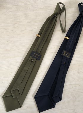 库存斜纹士领带 绿色商务韩版一拉得领带藏蓝色领带
