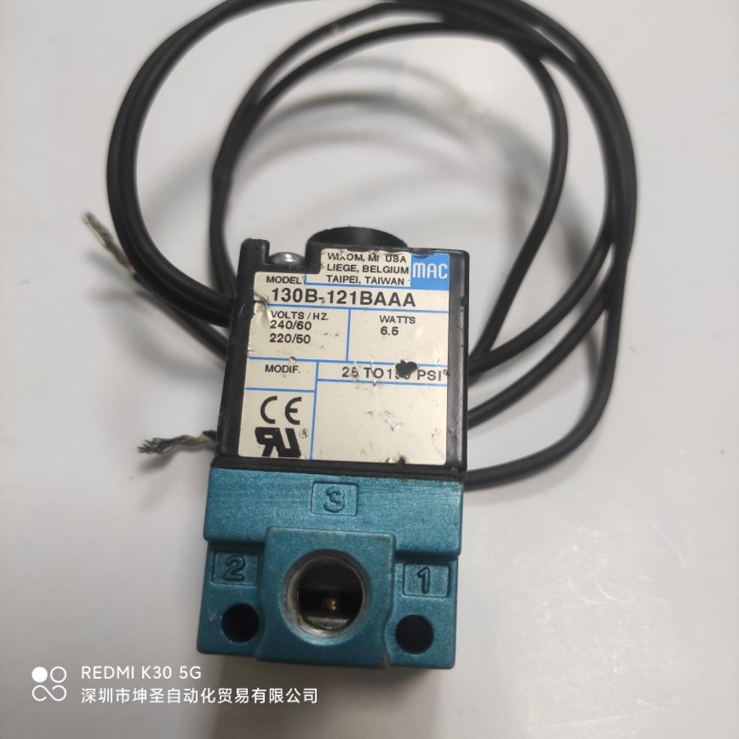 MAC 130B-121BAAA 220~240VAC 原装拆机高速高频电磁阀