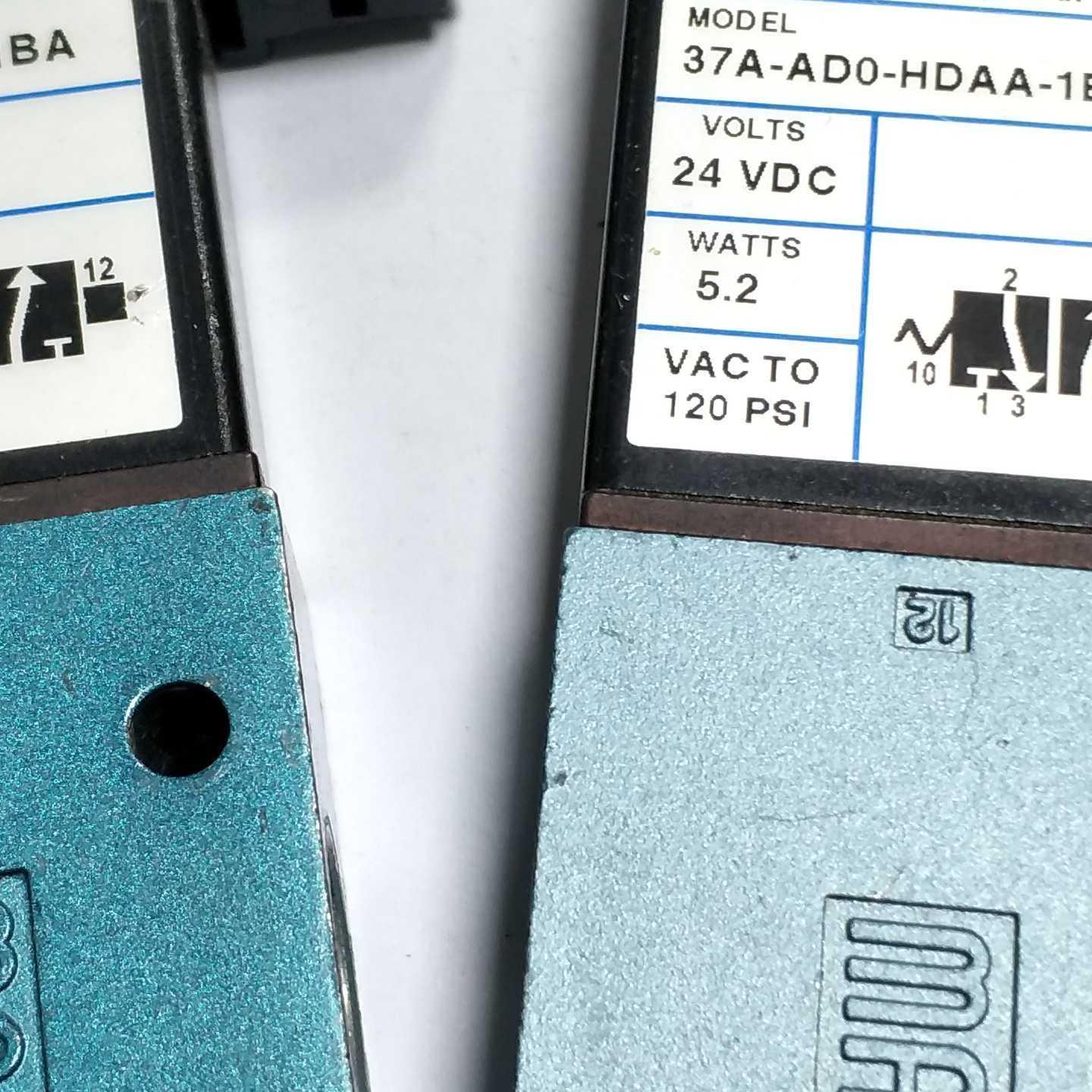 美国MAC原装拆机电磁阀37A-AD0-HDAA-1BA 24VDC 5.2W 120PSI