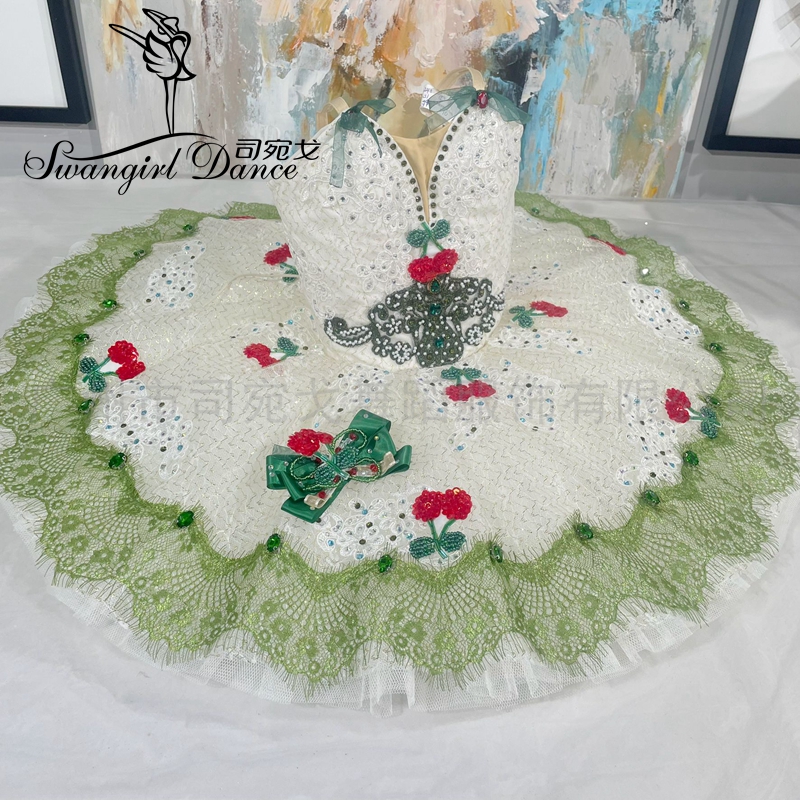 樱桃小萝卜变奏GDC比赛芭蕾TUTU裙定制女童演出服蓬蓬纱裙