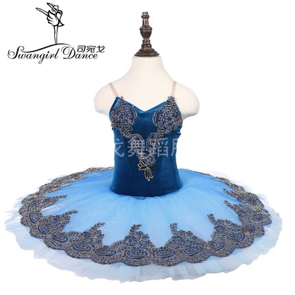 儿童蓝鸟芭蕾剧目舞台TUTU蓬蓬纱裙表演服装专业芭蕾睡美人花瓣