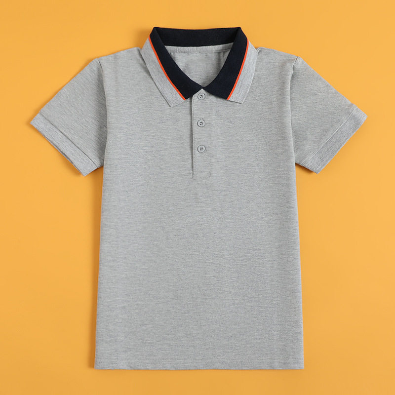 中小学生夏季短袖T恤POLO衫校服