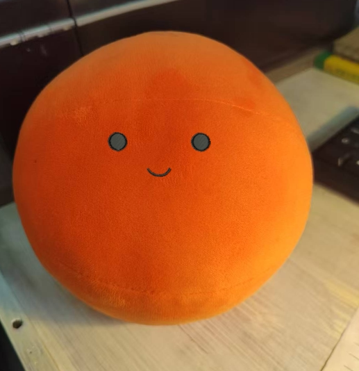 定制红色毛绒球20cm大红球绣眼睛嘴巴diy手工胡萝卜玩具爱好集合