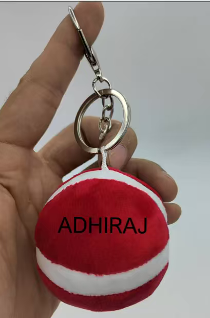 定制5.5cm篮球挂饰1：4模型毛绒玩具送队友礼物棉芯球红色小号男