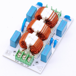 外置交流220V音频电源EMI滤波器110V浪涌过压EMC电磁干扰过安规