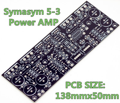 X2 Symasym53 sym3 翔声200W分立元件功放板甲乙类 音响DIY套件