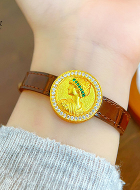 金店同款沙999点钻女王圆