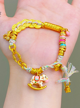 沙金999珐琅马卡龙色摇木